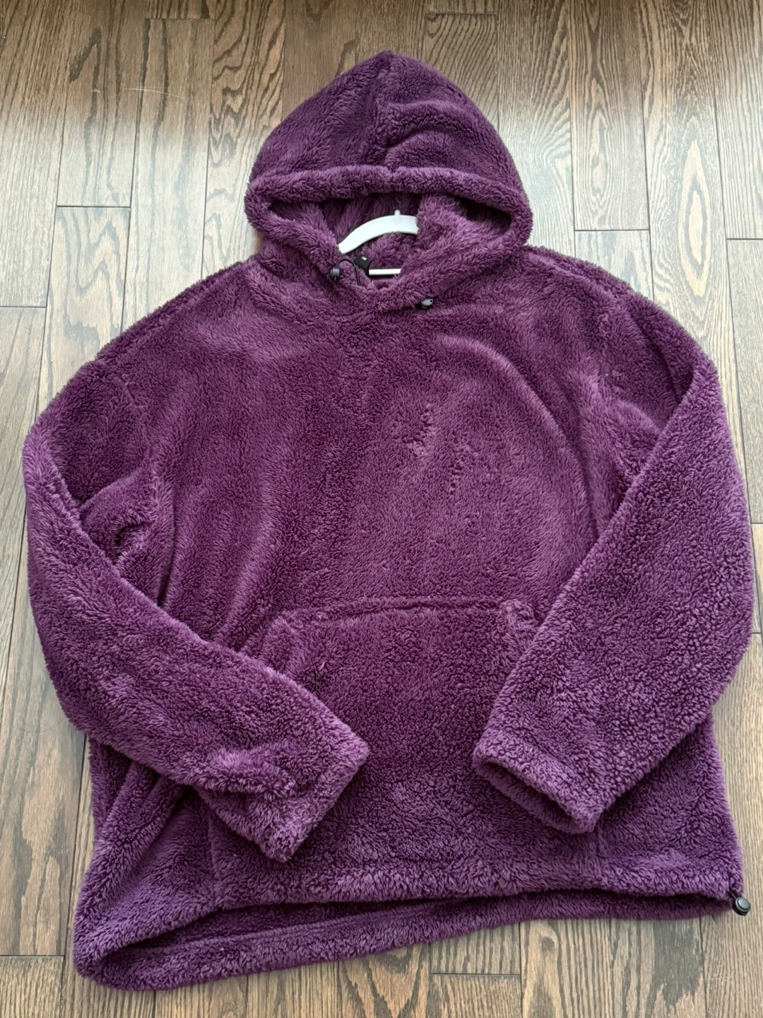H&M Relaxed Fit Fleece Hoodie - Purple - Size Large - photo 3