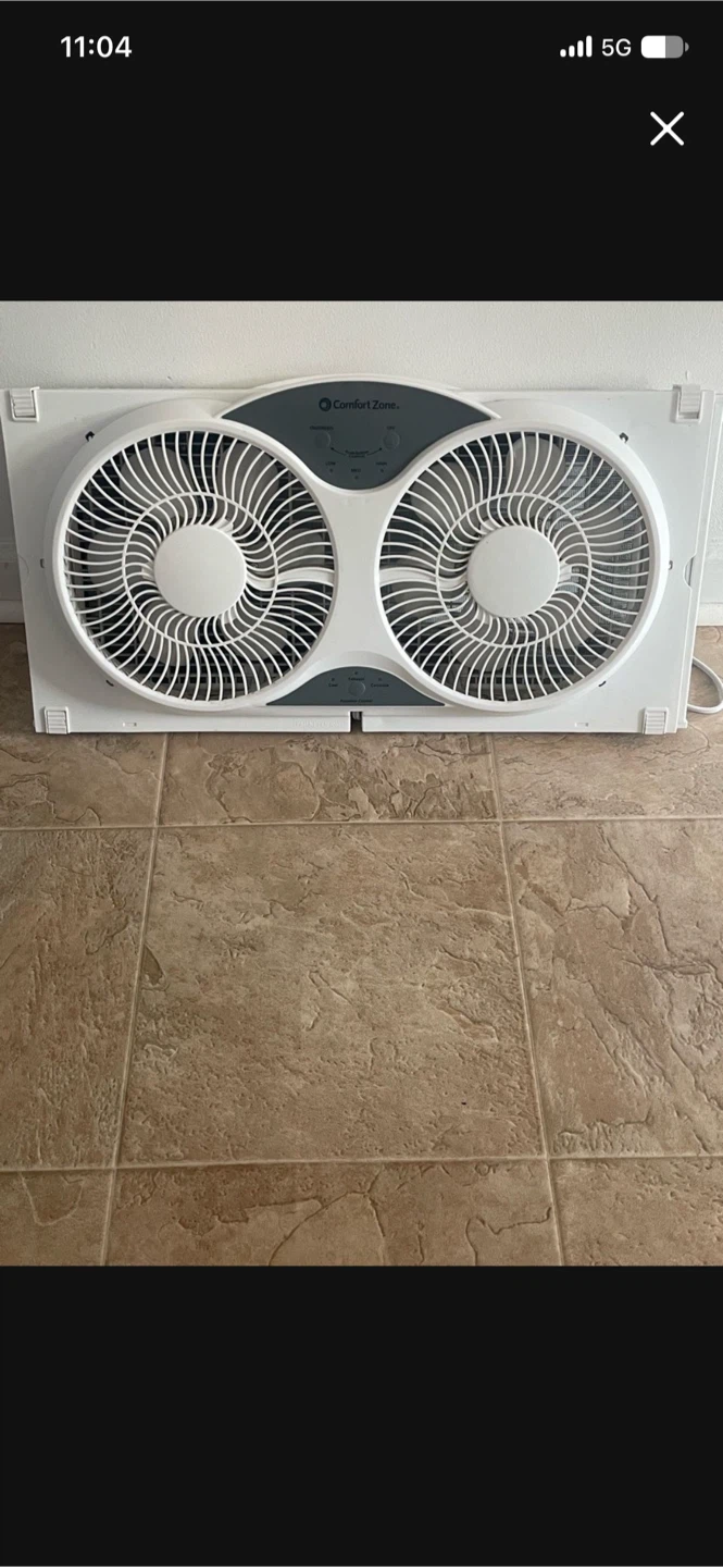 Comfort zone double window fan