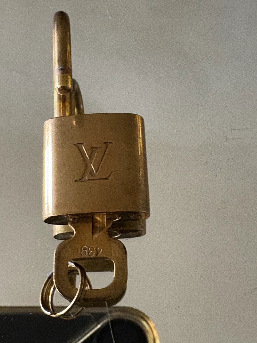 Louis Vuitton Brass Padlock and Key 439