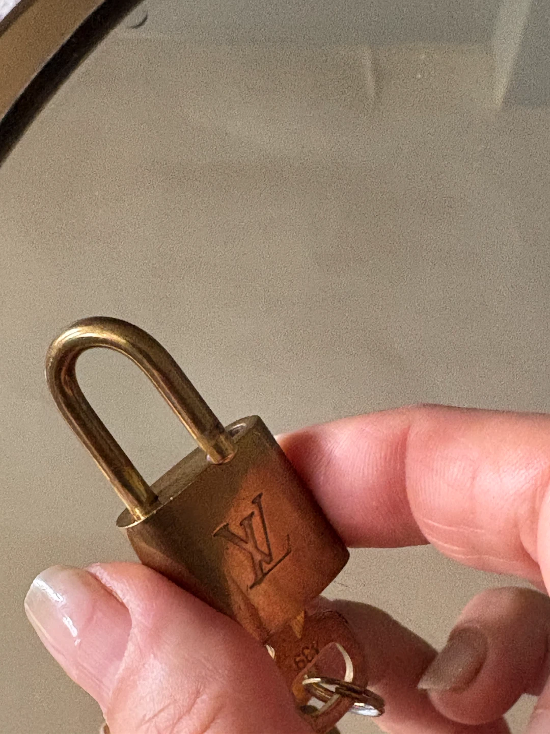 Louis Vuitton Brass Padlock and Key 439 - photo 3