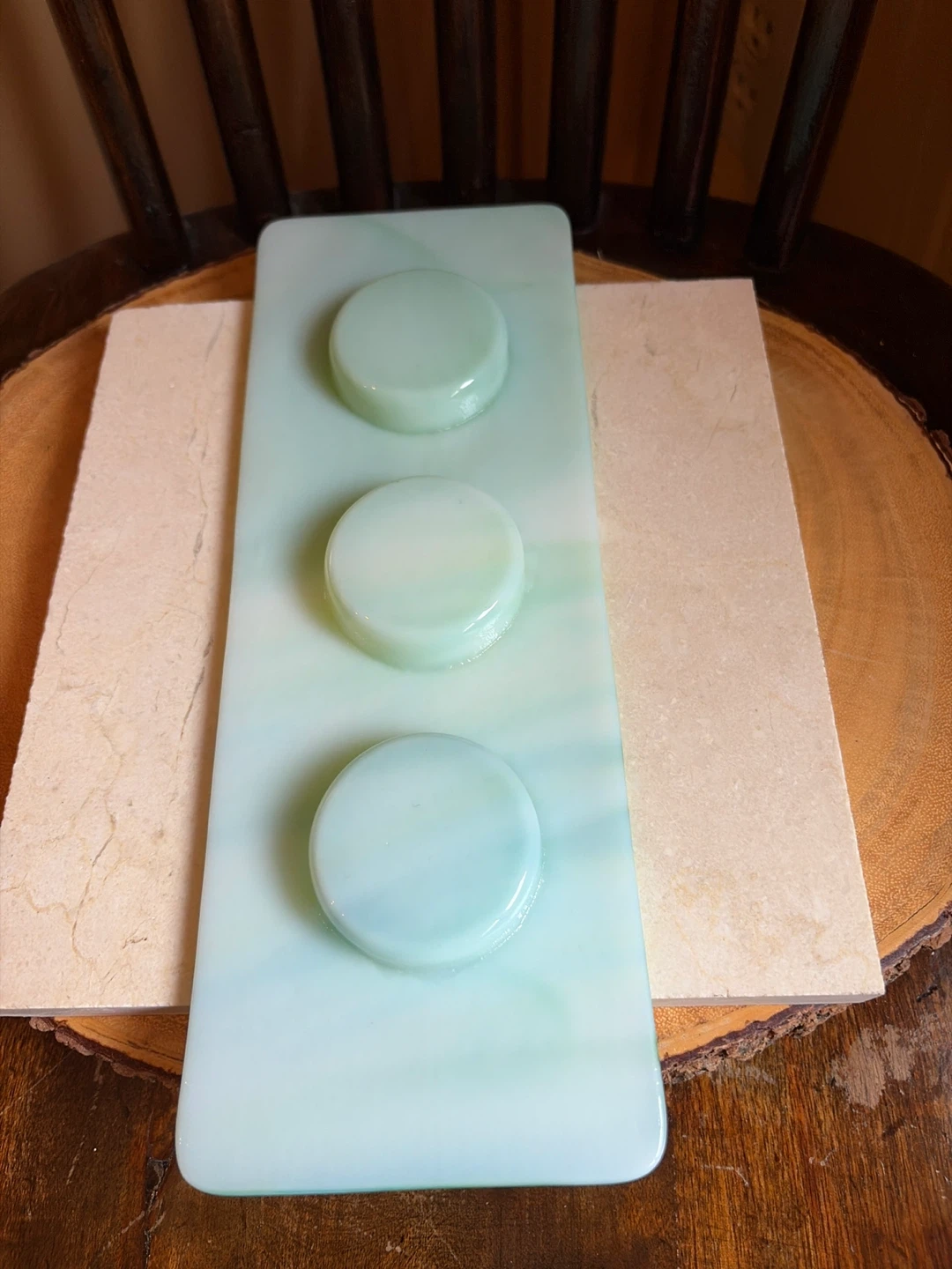 Swirl Glass Tealight Candle Holder - photo 4