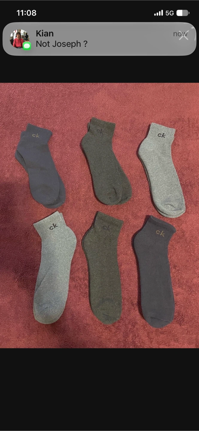 Calvin Klein ankle socks, 6 pairs