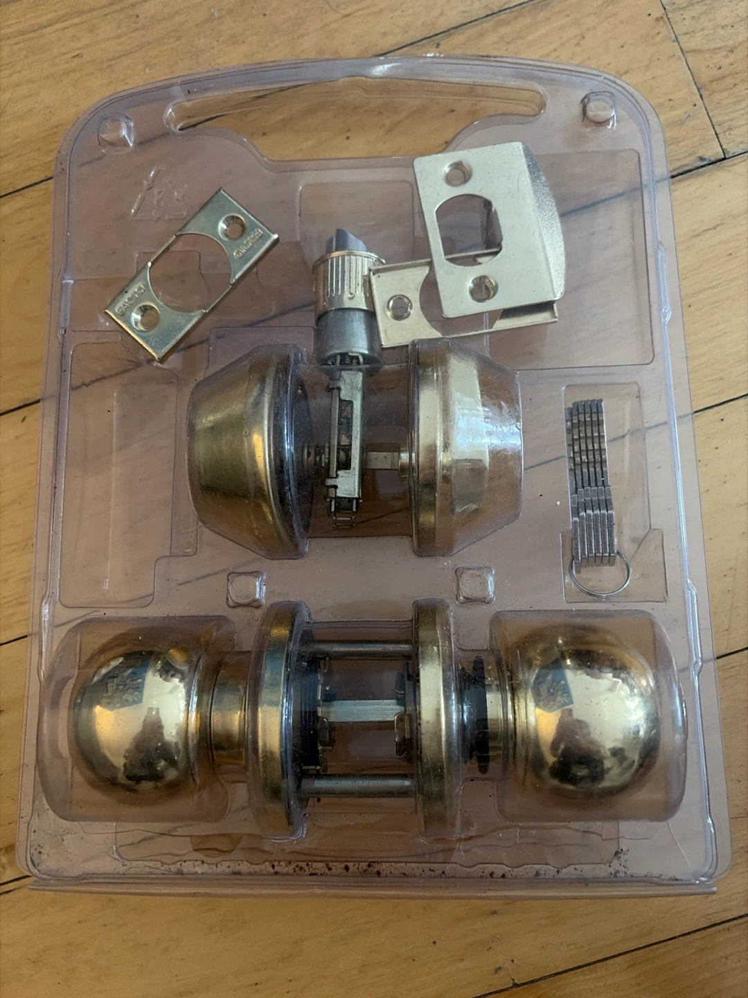 Brass Door Knob and Deadbolt Set - photo 2
