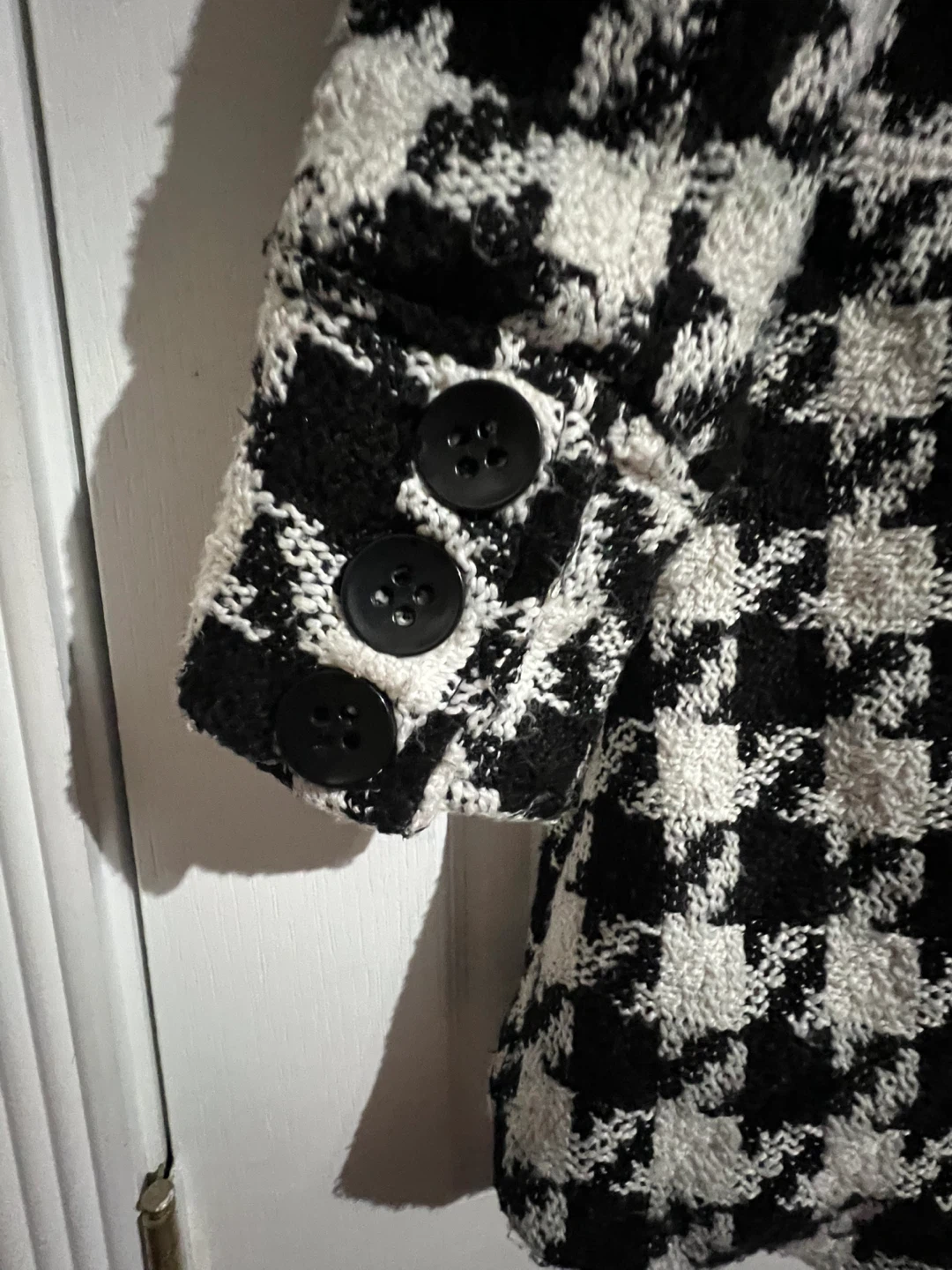 FREE Yoki black and white houndstooth coat - photo 4