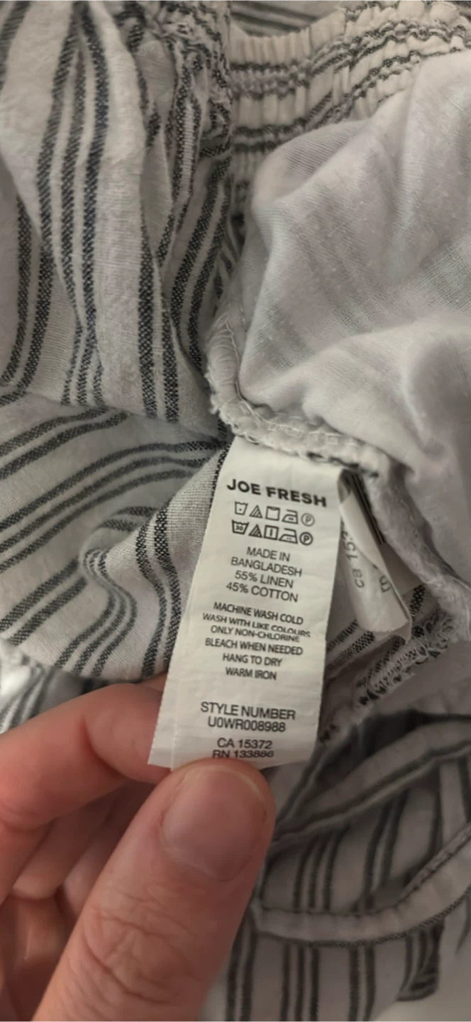 Joe Fresh Striped Linen-Blend Pants - photo 3