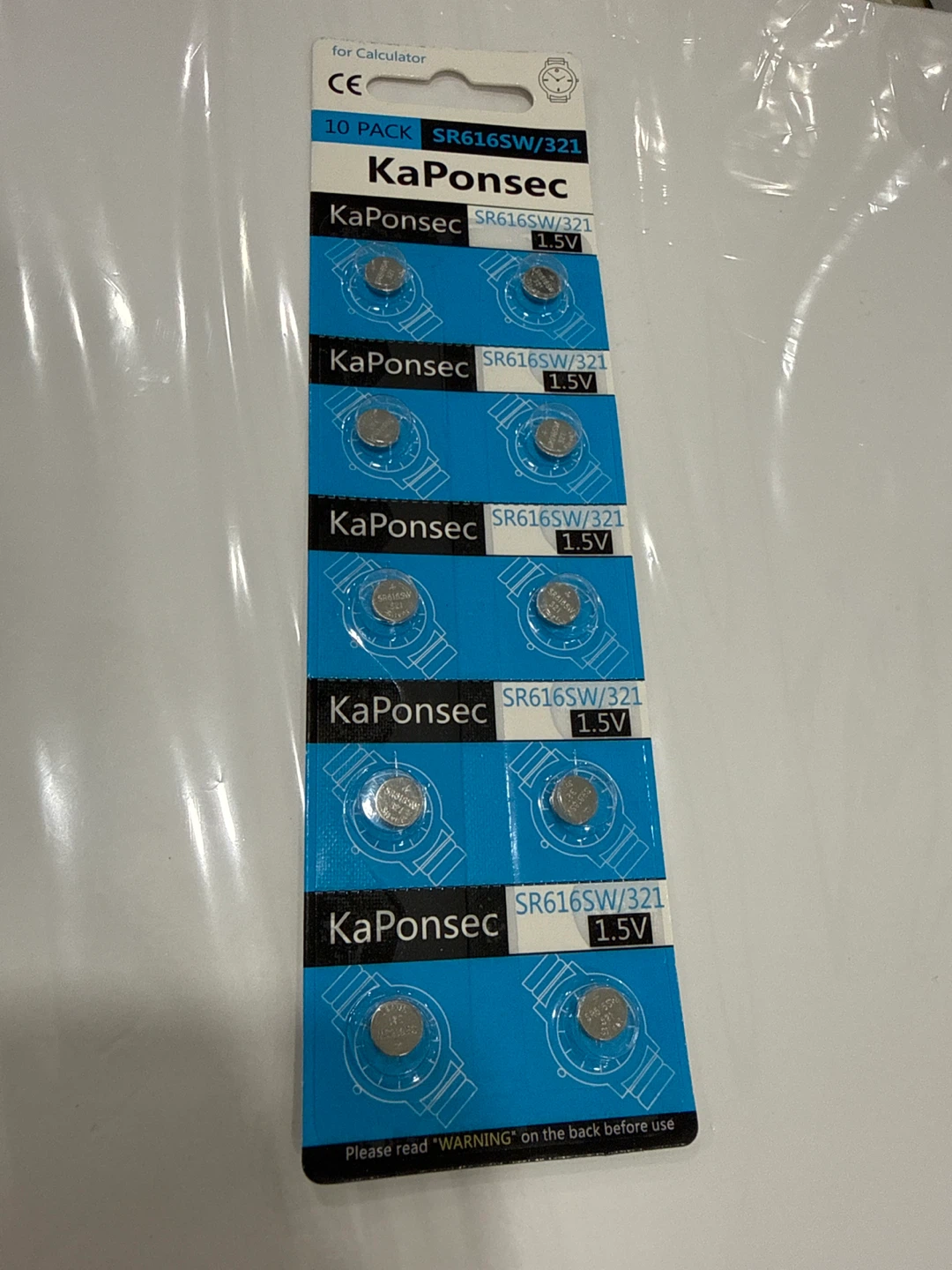 KaPonsec SR616SW/321 Button Cell Batteries 10 Pack