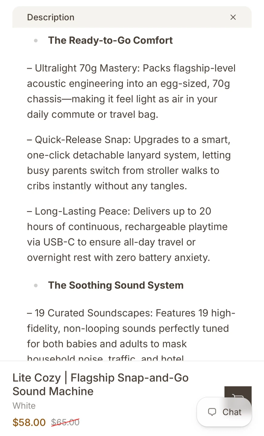 Dreamegg Lite Cozy Portable Sound Machine - photo 4