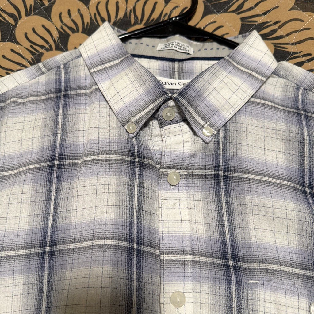 Calvin Klein Plaid Button-Down Shirt - photo 2
