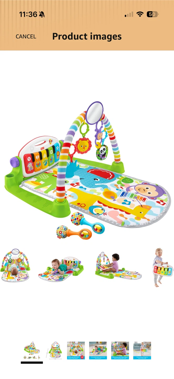 Fisher-Price Deluxe Kick & Play Piano Gym