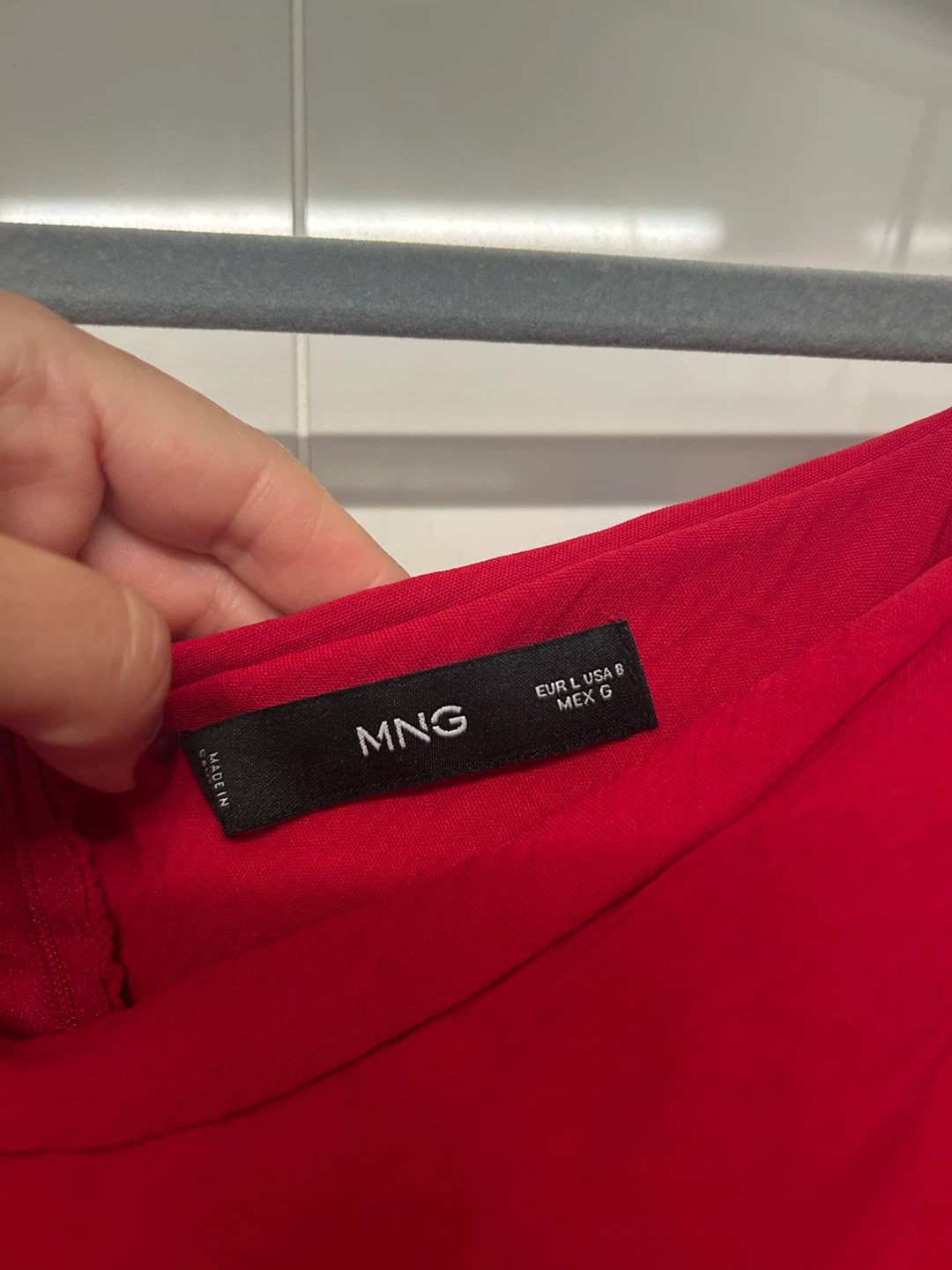 MNG Red Off-Shoulder Long Sleeve Top - photo 2