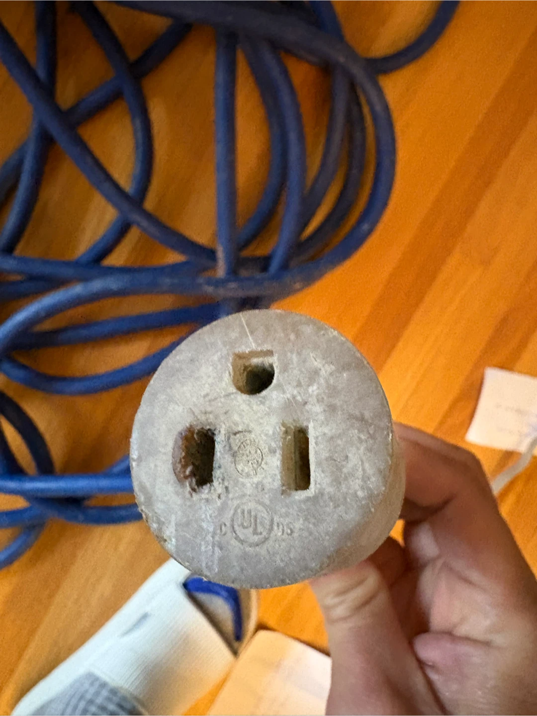 Heavy Duty Blue Extension Cord 50ft (15m) - photo 2