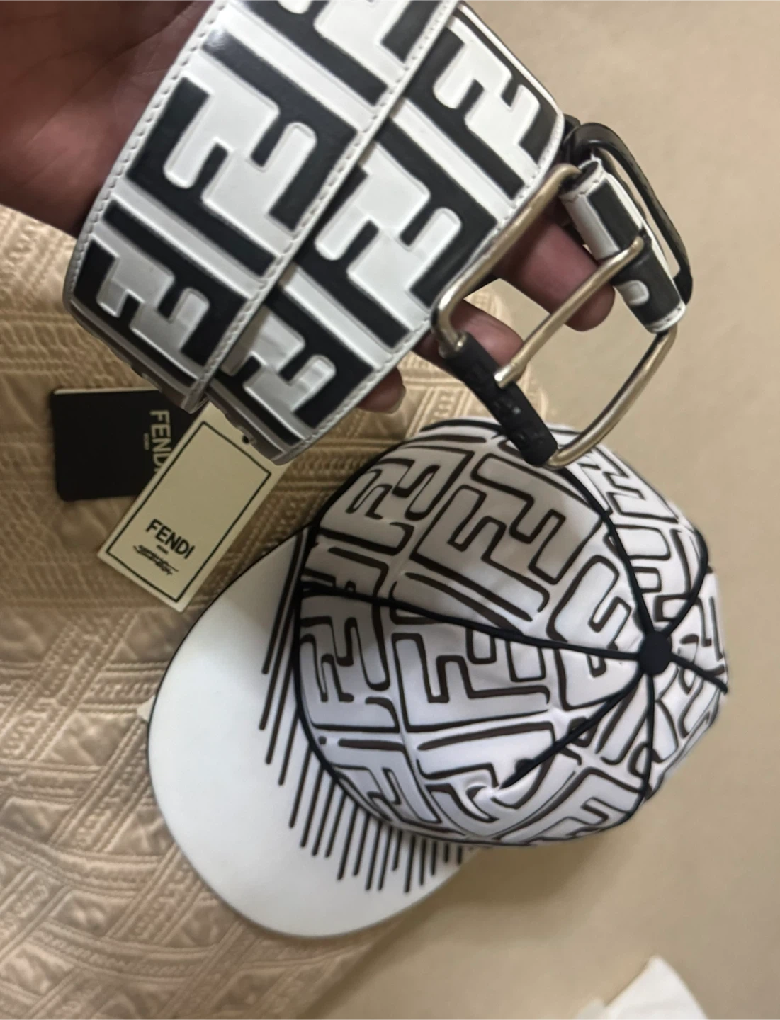 Fendi X Joshua Vides Hat & Belt