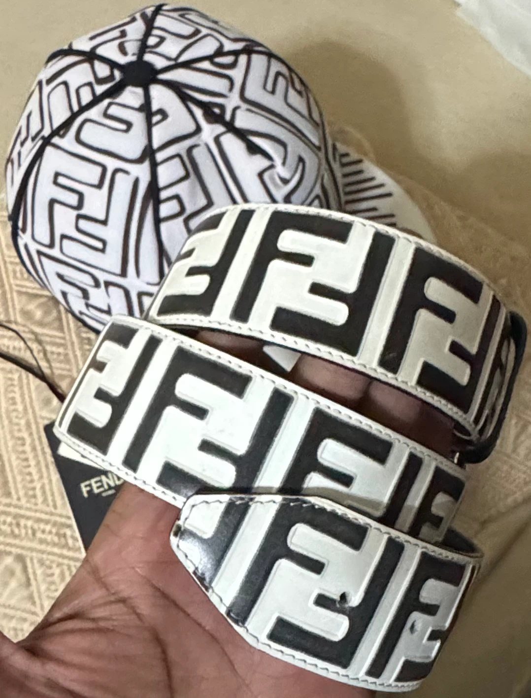 Fendi X Joshua Vides Hat & Belt - photo 4