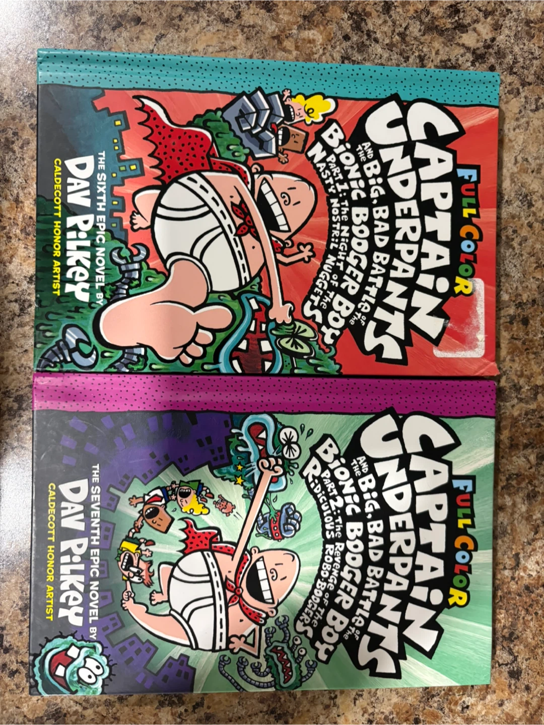 Captain Underpants Books - Books 6 and 7