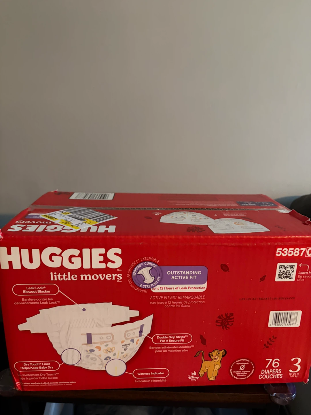 Huggies Little Movers Size 3 Diapers - 76 Count