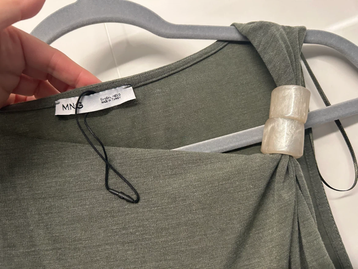 MNG Olive Green Sleeveless Top