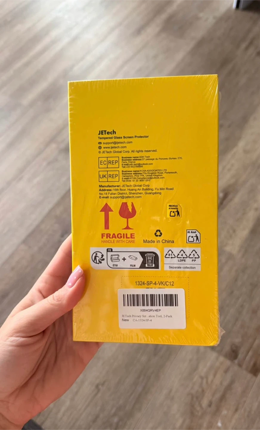 JETech Tempered Glass Screen Protector for iPhone 16 - photo 2
