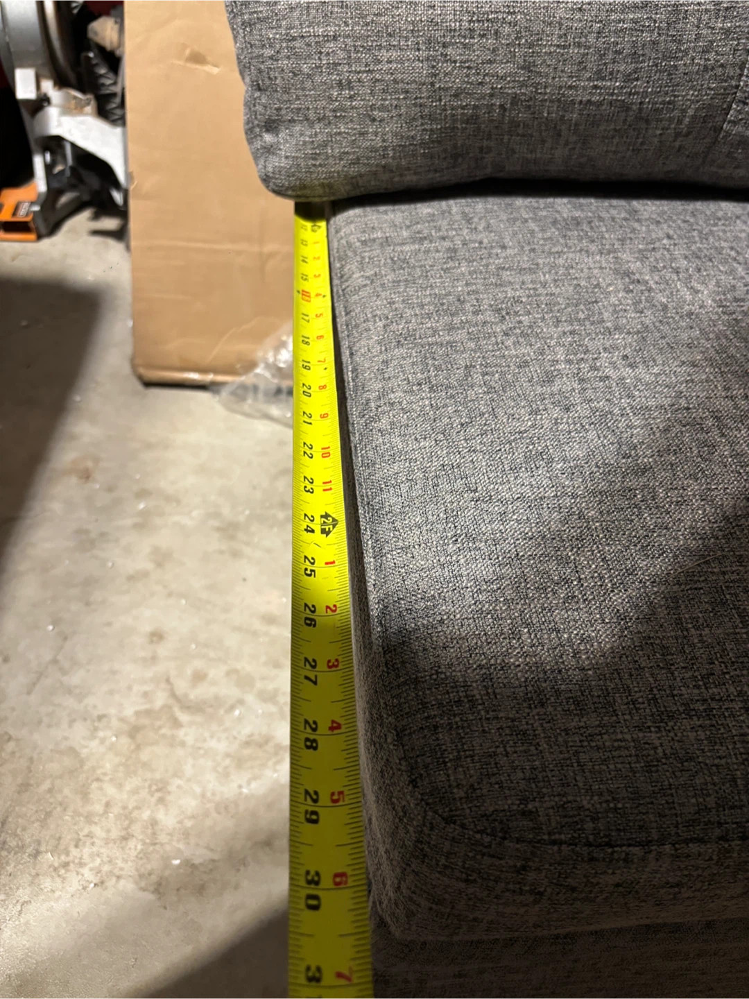 Grey Fabric Loveseat pull out Sofa - photo 5