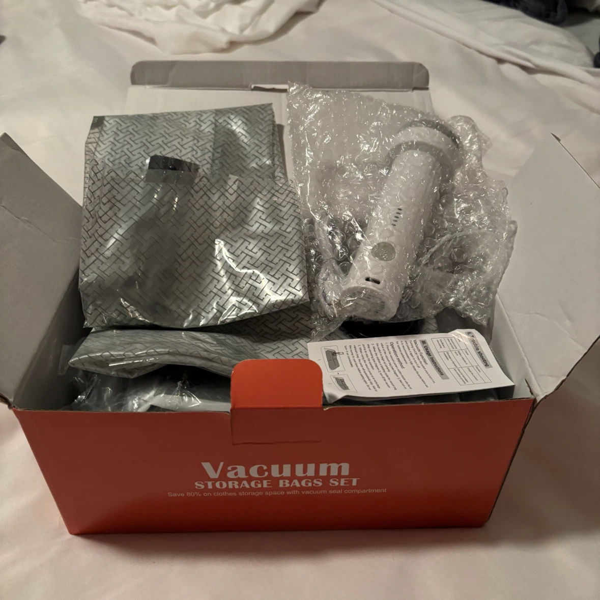 Vacuum Storage Bags Set with Electric Pump - photo 3