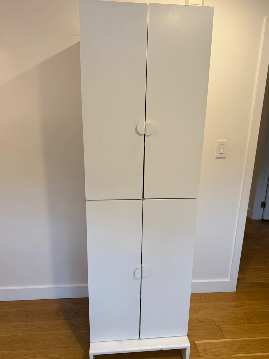 IKEA White Storage Cabinet with Four Doors