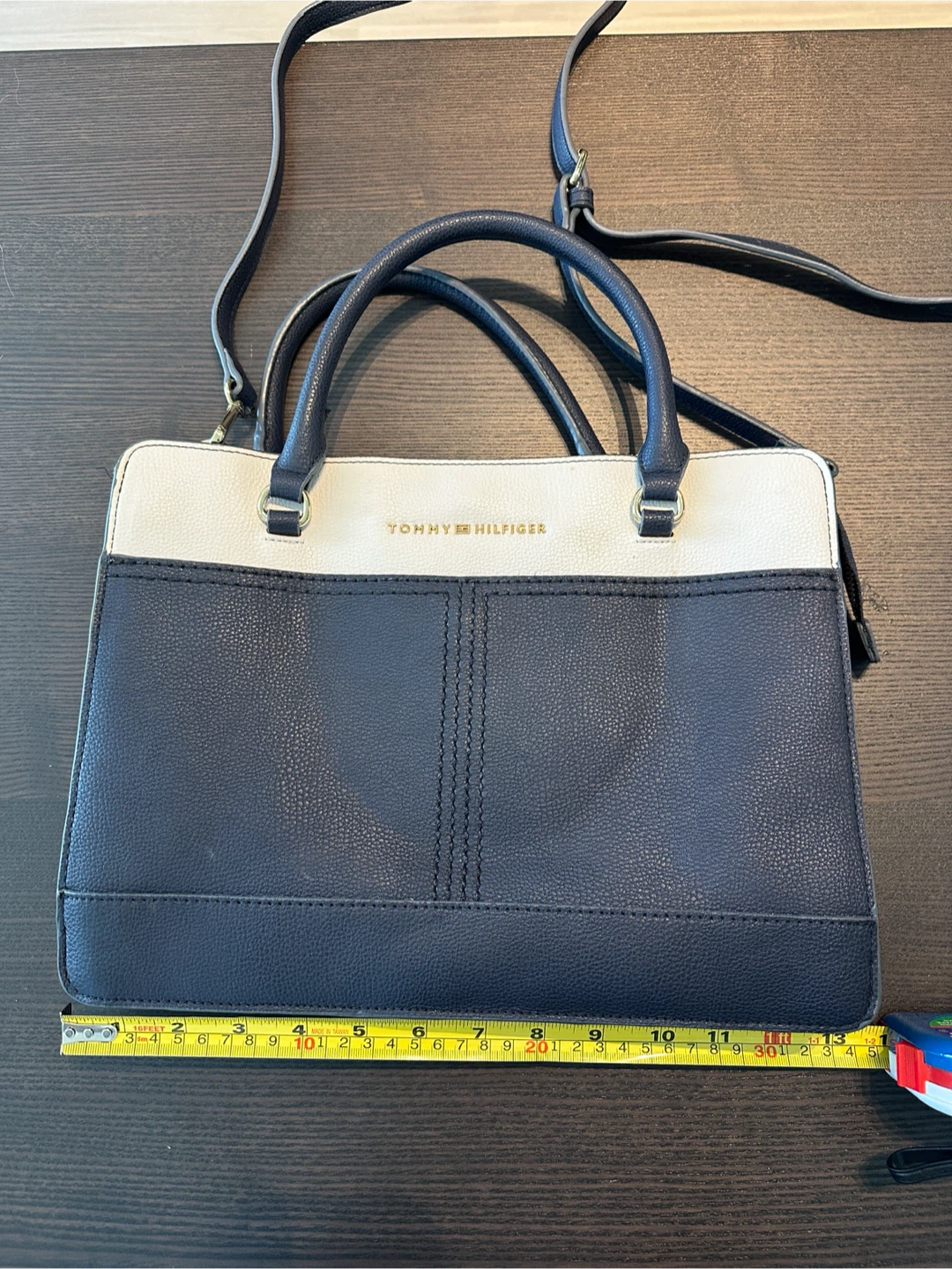 Tommy Hilfiger navy and white handbag - photo 2