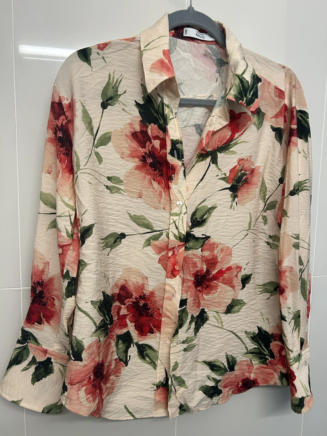 MNG Floral Print Shirt