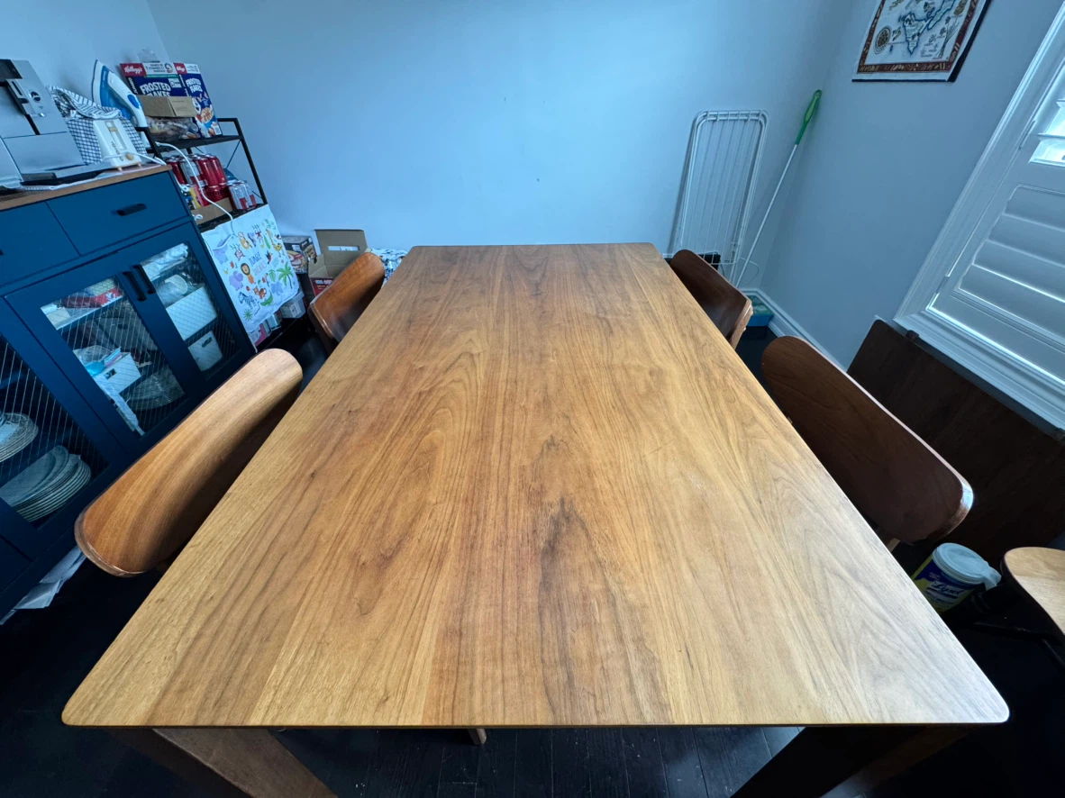Mid-Century Style Wooden Dining Table - photo 2