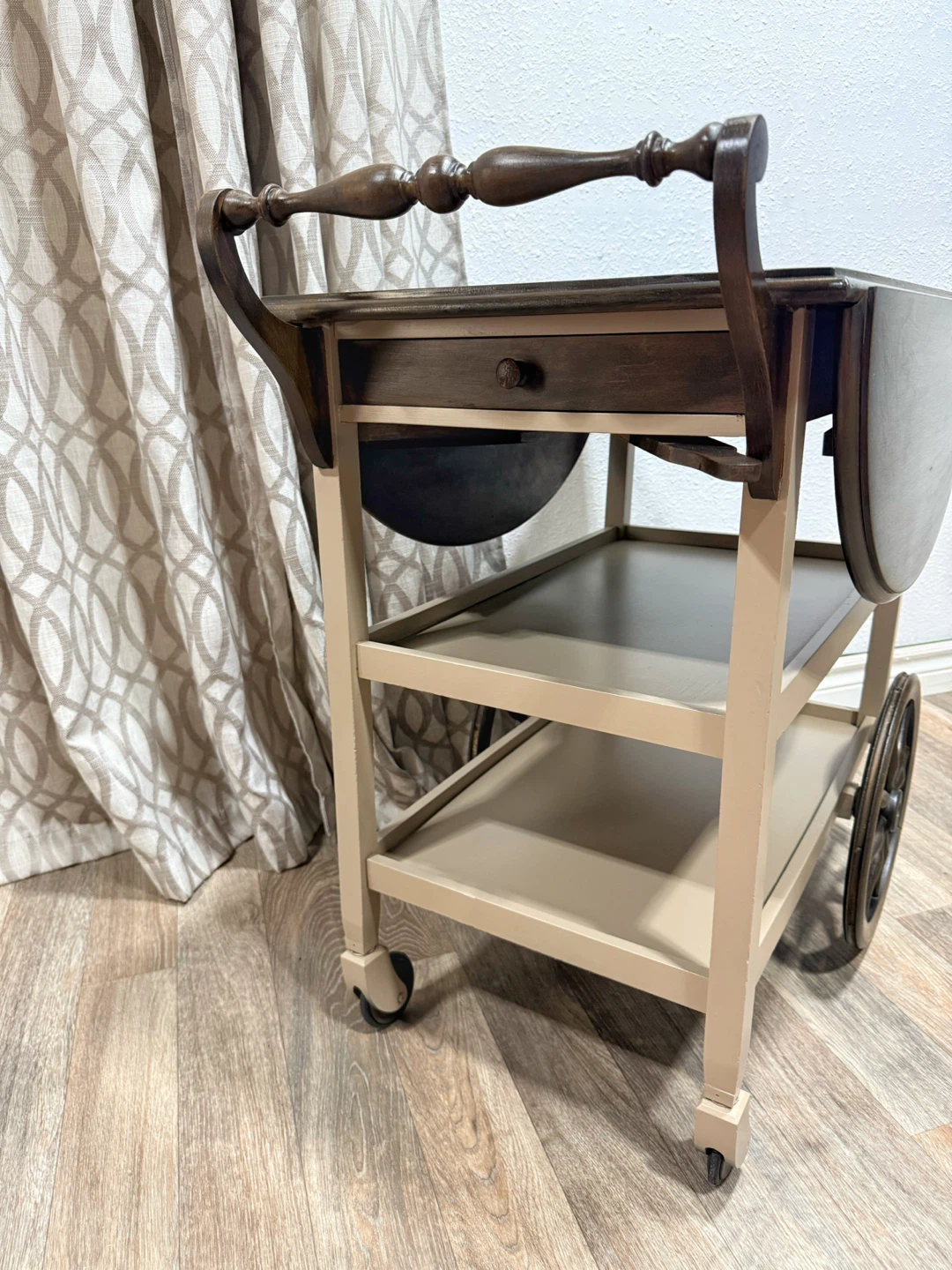 Refinished Vintage Tea Cart/Plant Stand/Bar - photo 4