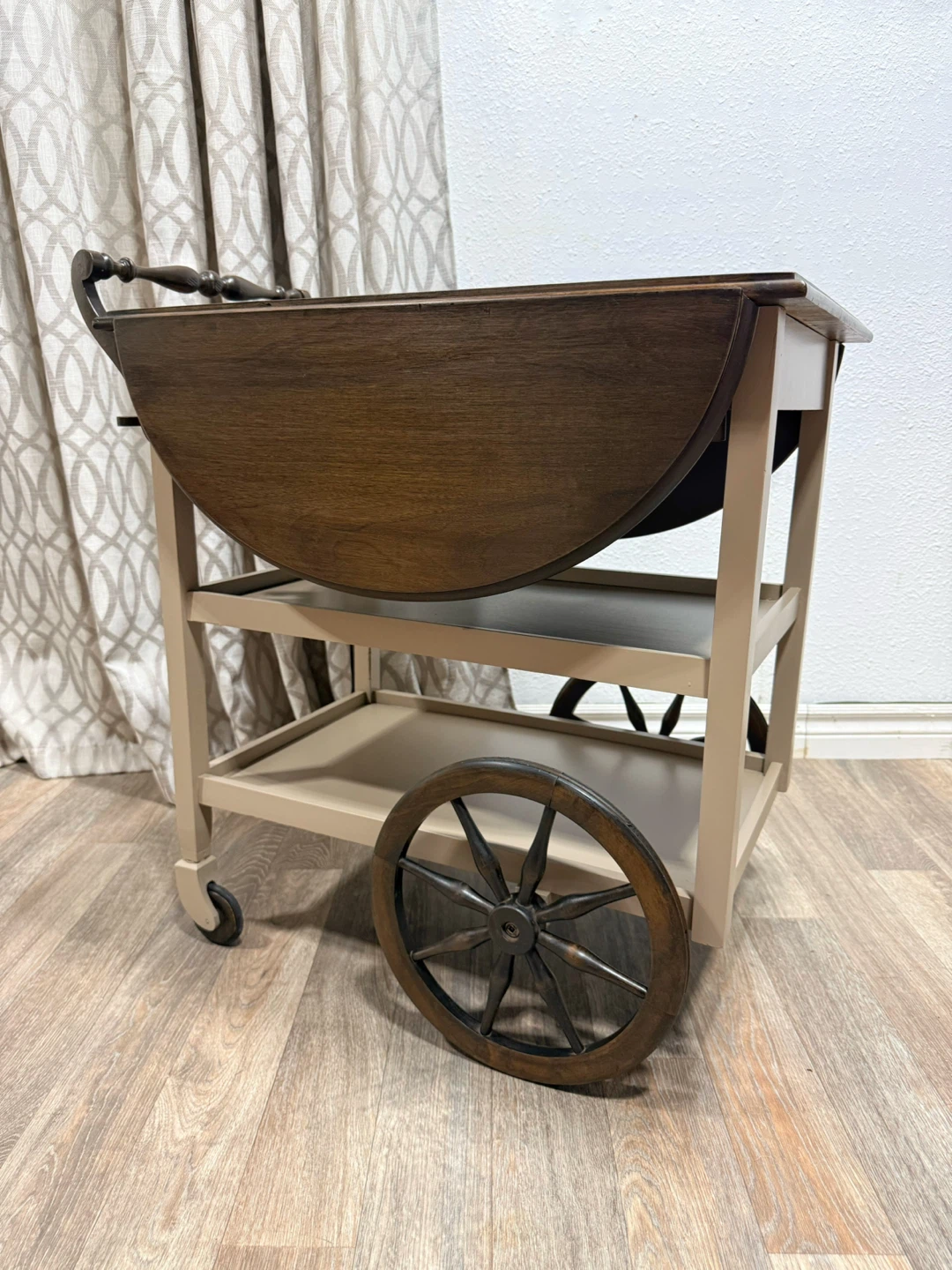 Refinished Vintage Tea Cart/Plant Stand/Bar - photo 5