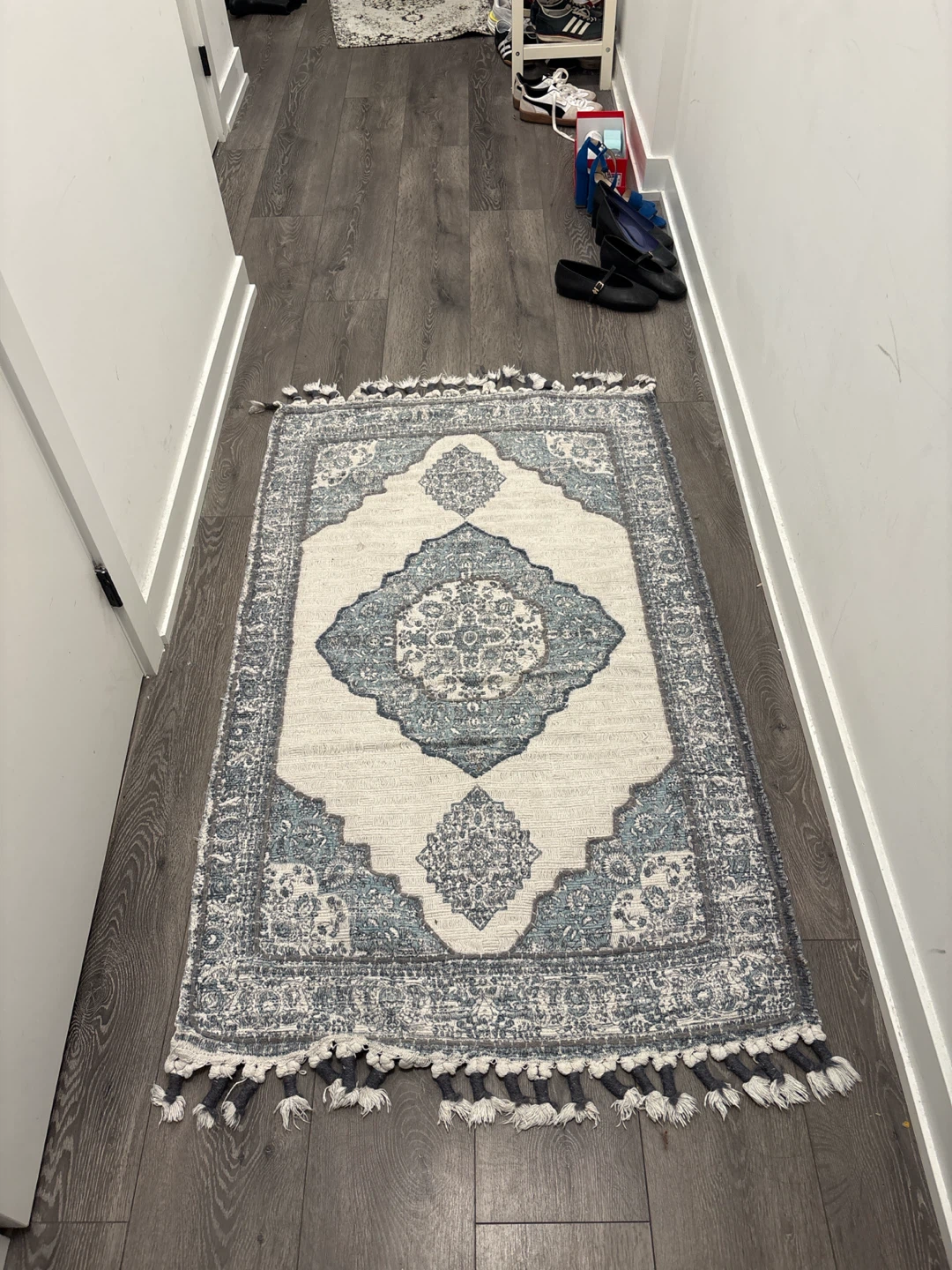Vintage Medallion Rug with Tassels