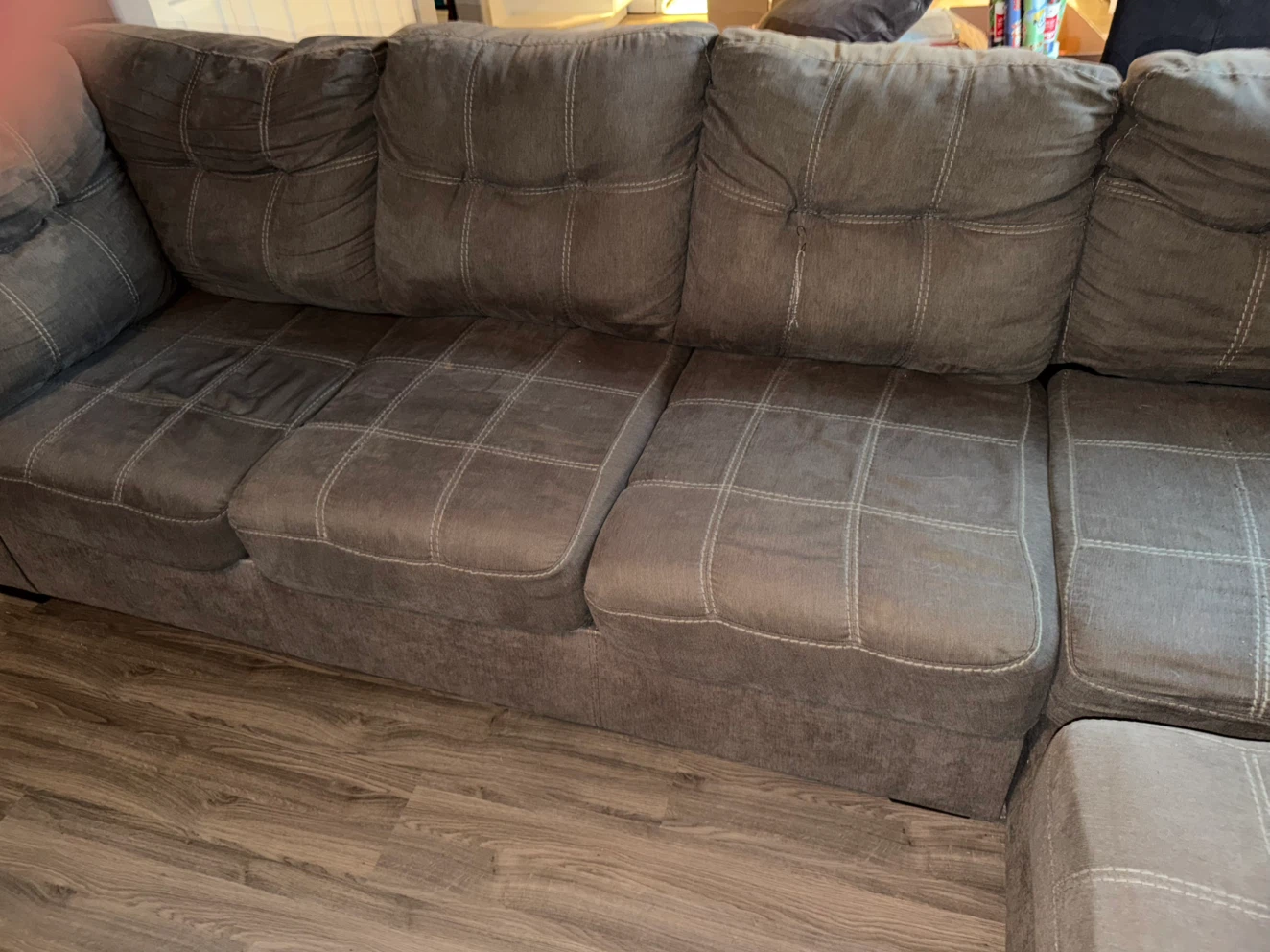 Grey sectional