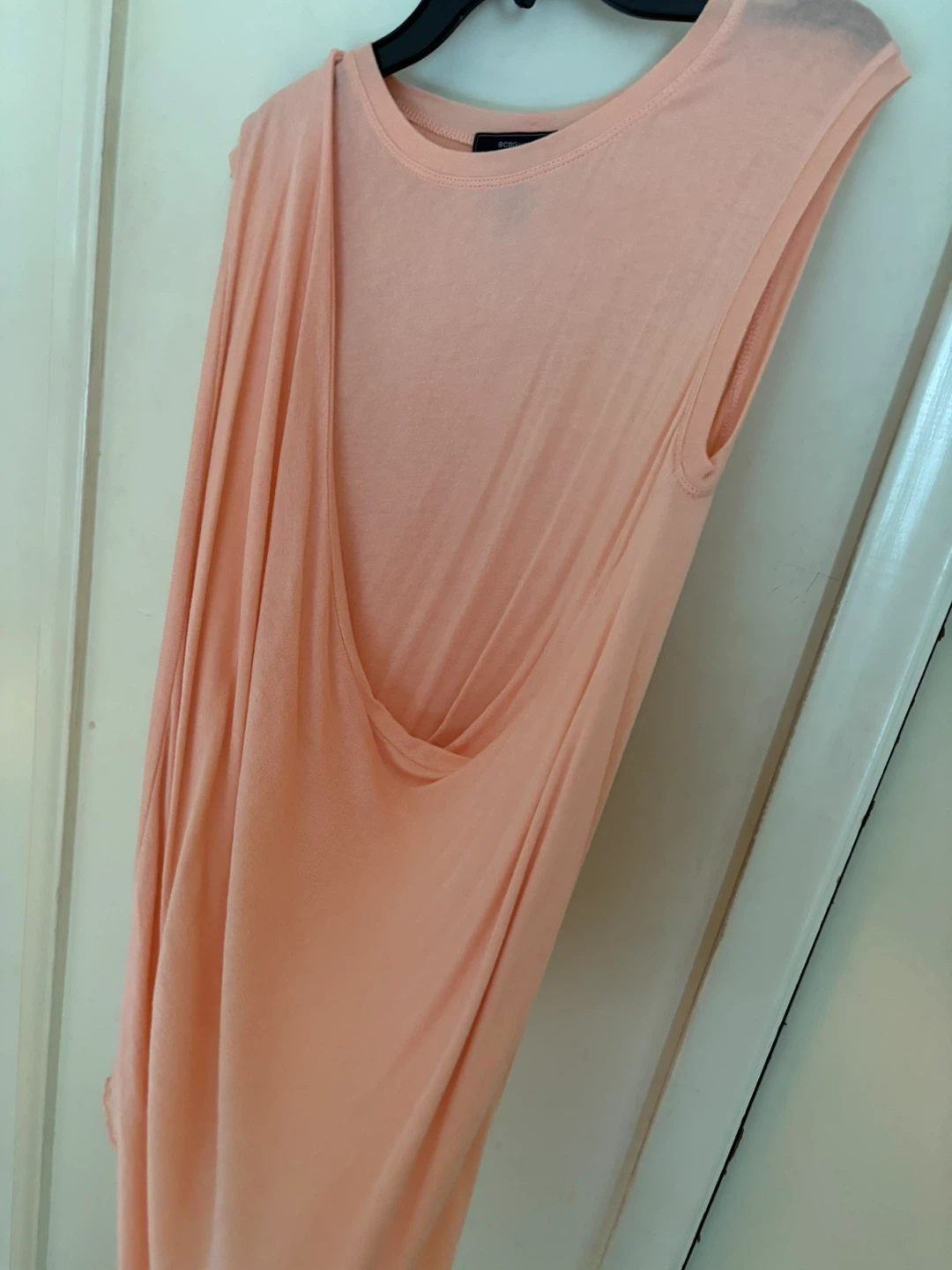 BCBGMAXAZRIA Peach Sleeveless Drape Top - photo 5