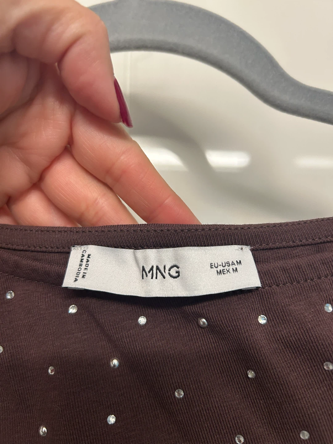 MNG Brown Sleeveless Studded Top - photo 3