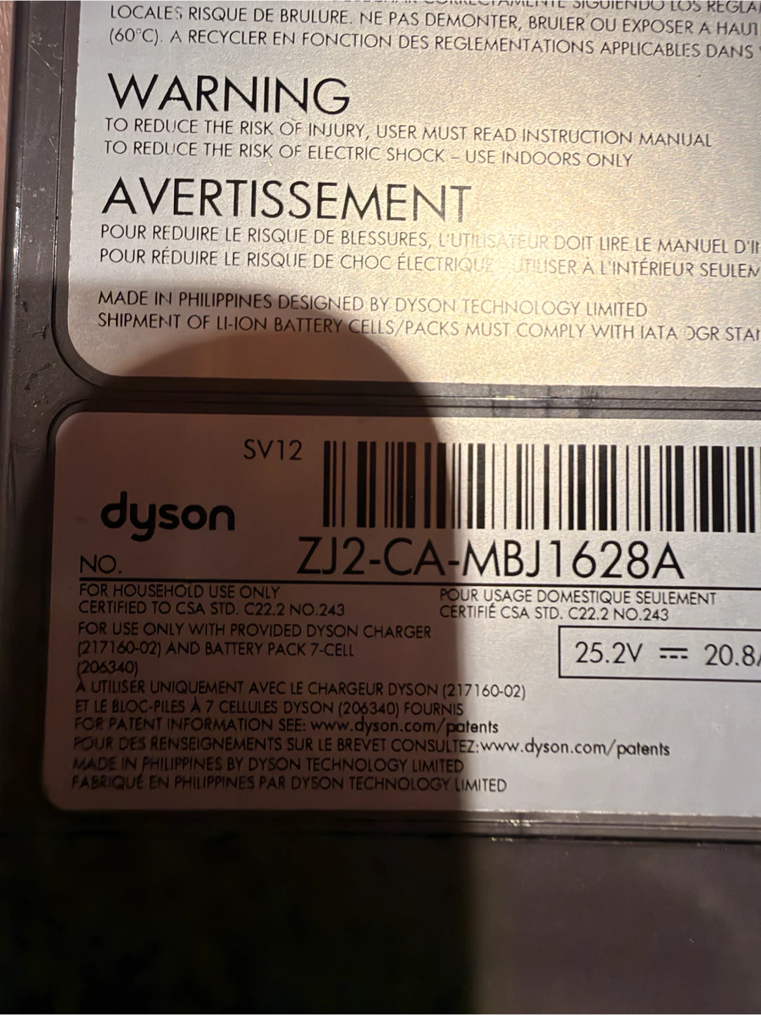Dyson SV12 Cordless Vacuum Main Body - photo 2