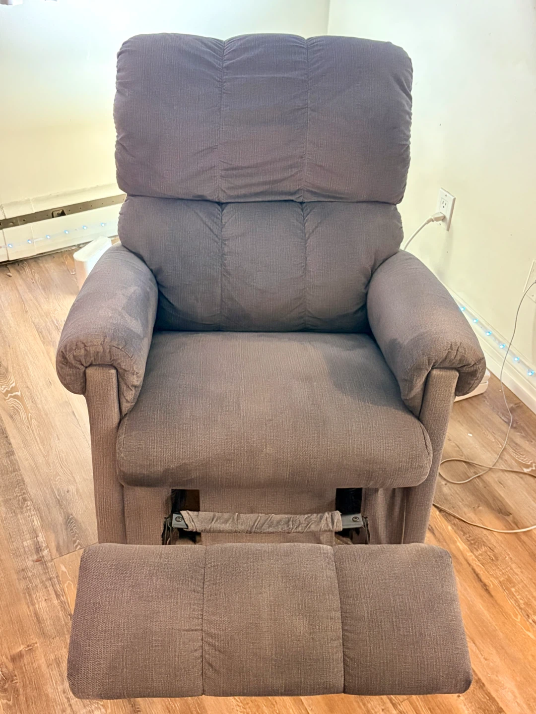 Gray Electric Power Recliner Chair with USB port - photo 2