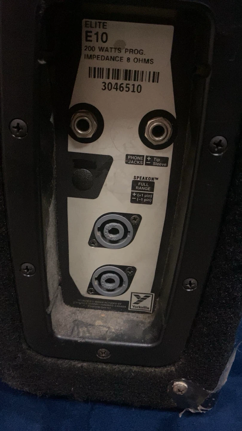 Yorkville Elite E10 Speakers (BLOWN TWEETERS) - photo 2