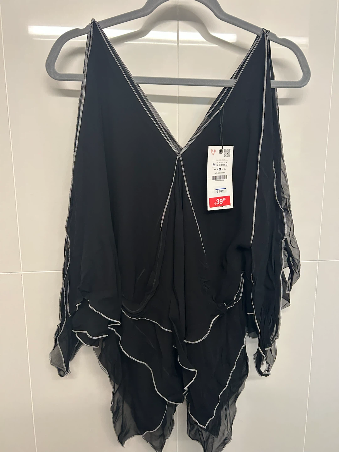 ZARA Women's Black Layered Sleeveless Top - photo 2