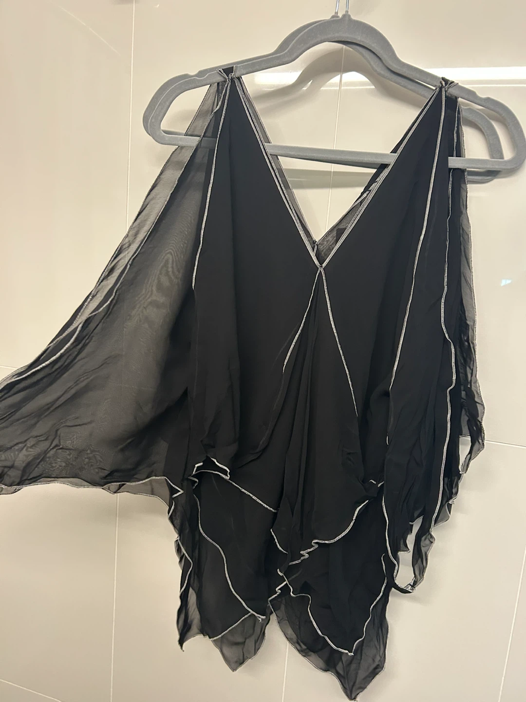 ZARA Women's Black Layered Sleeveless Top - photo 3