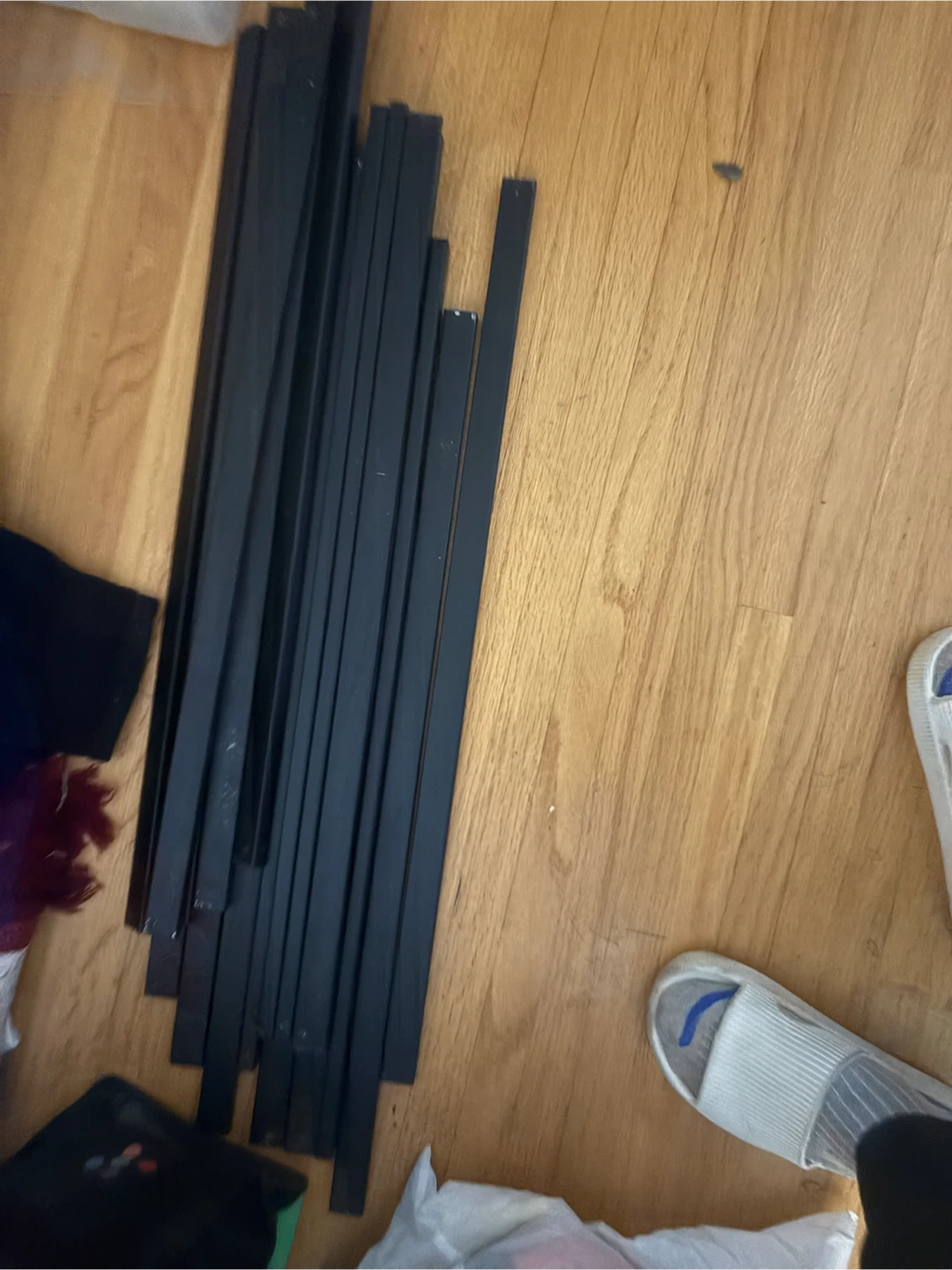Black Metal Bed Frame Slats