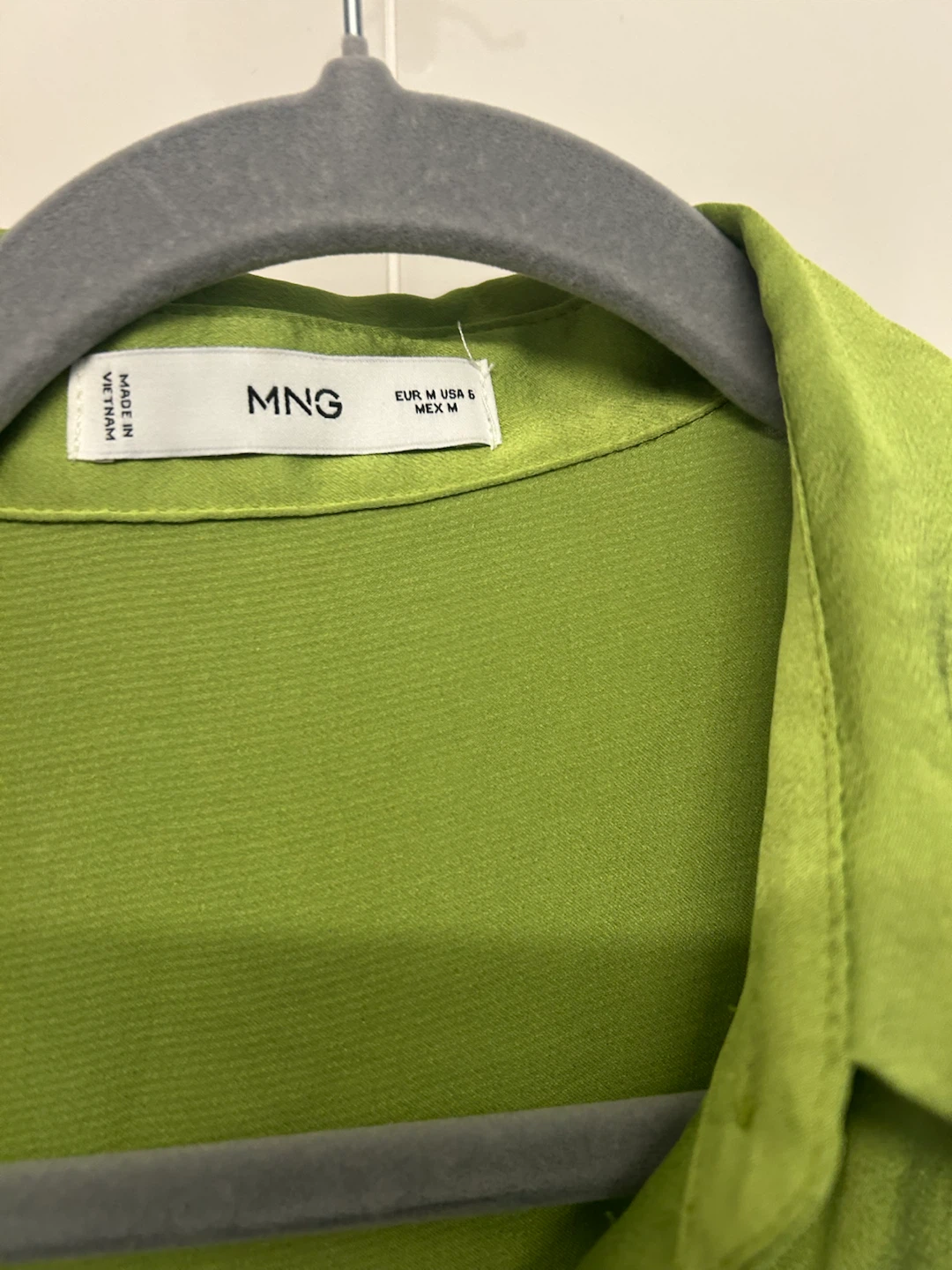 MNG Long Sleeve Button-Up Shirt - Green - photo 3