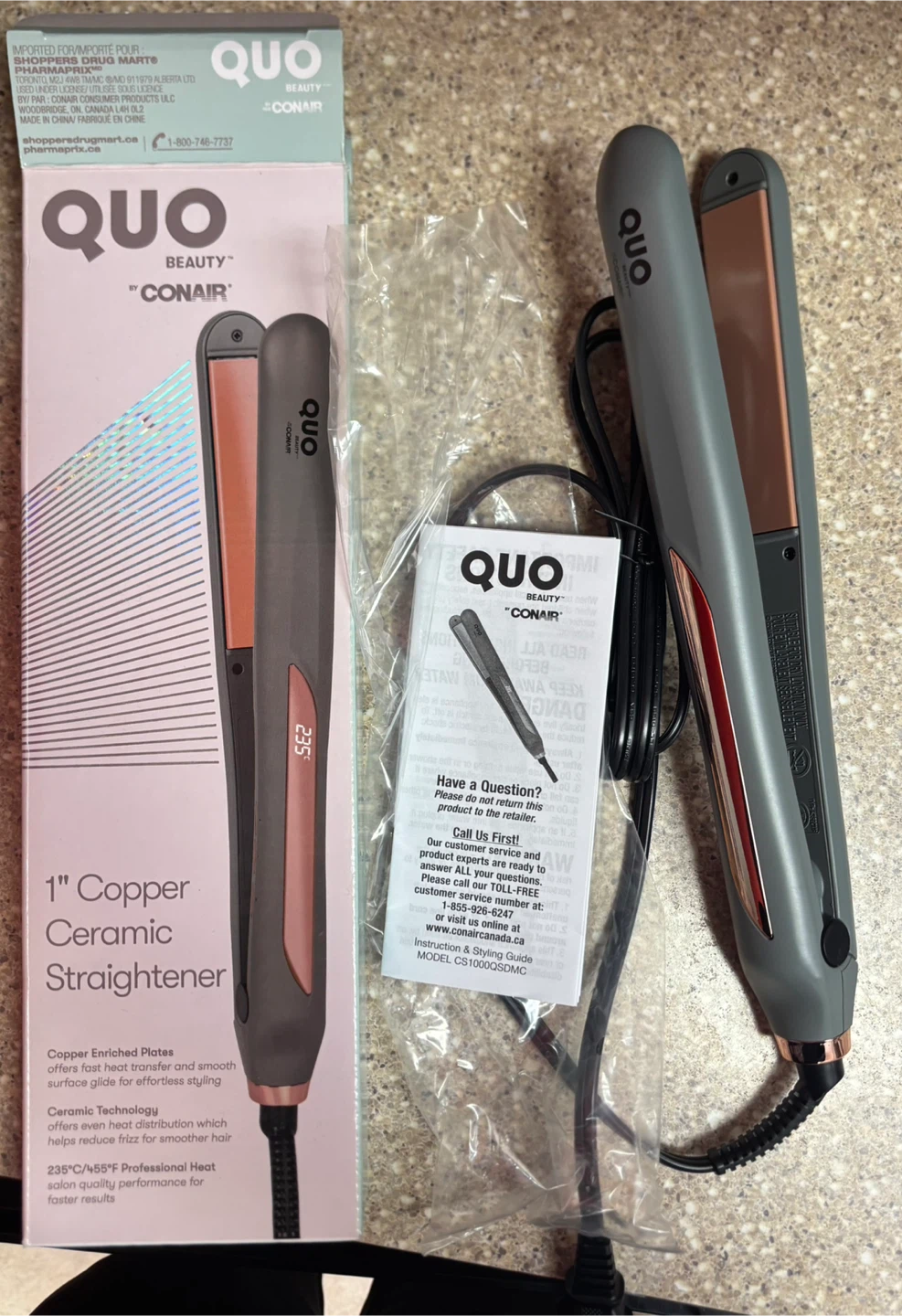 Quo Beauty by Conair 1" Copper Ceramic Straightener - photo 2