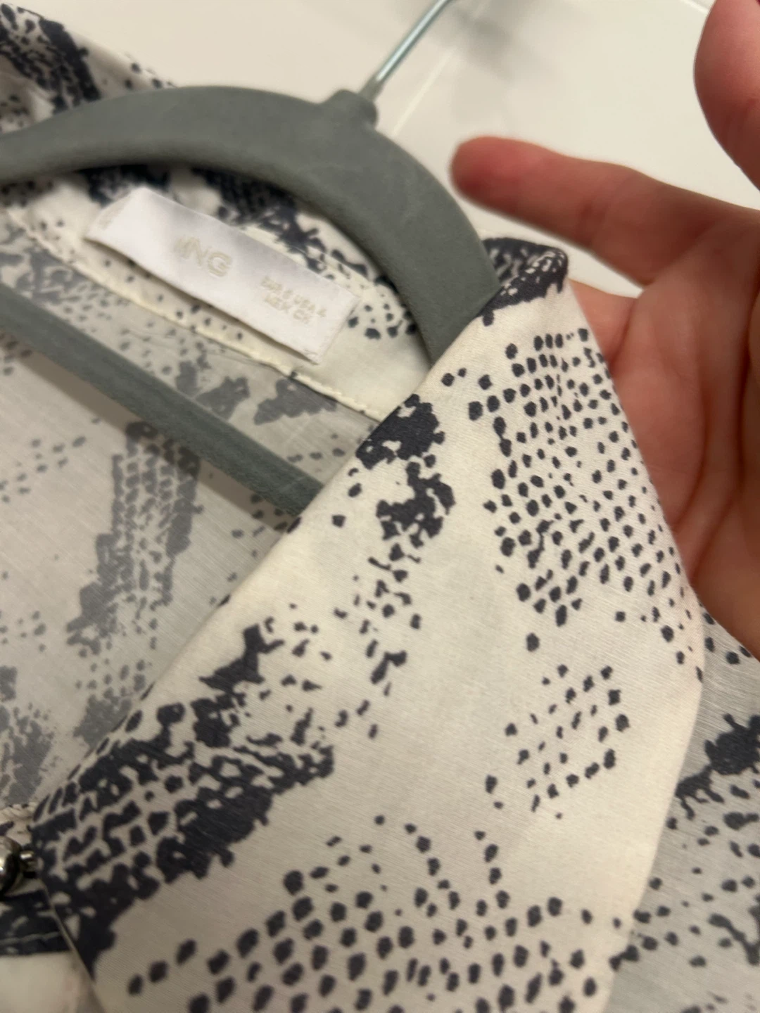 MNG Snake Print Button-Up Shirt - photo 2