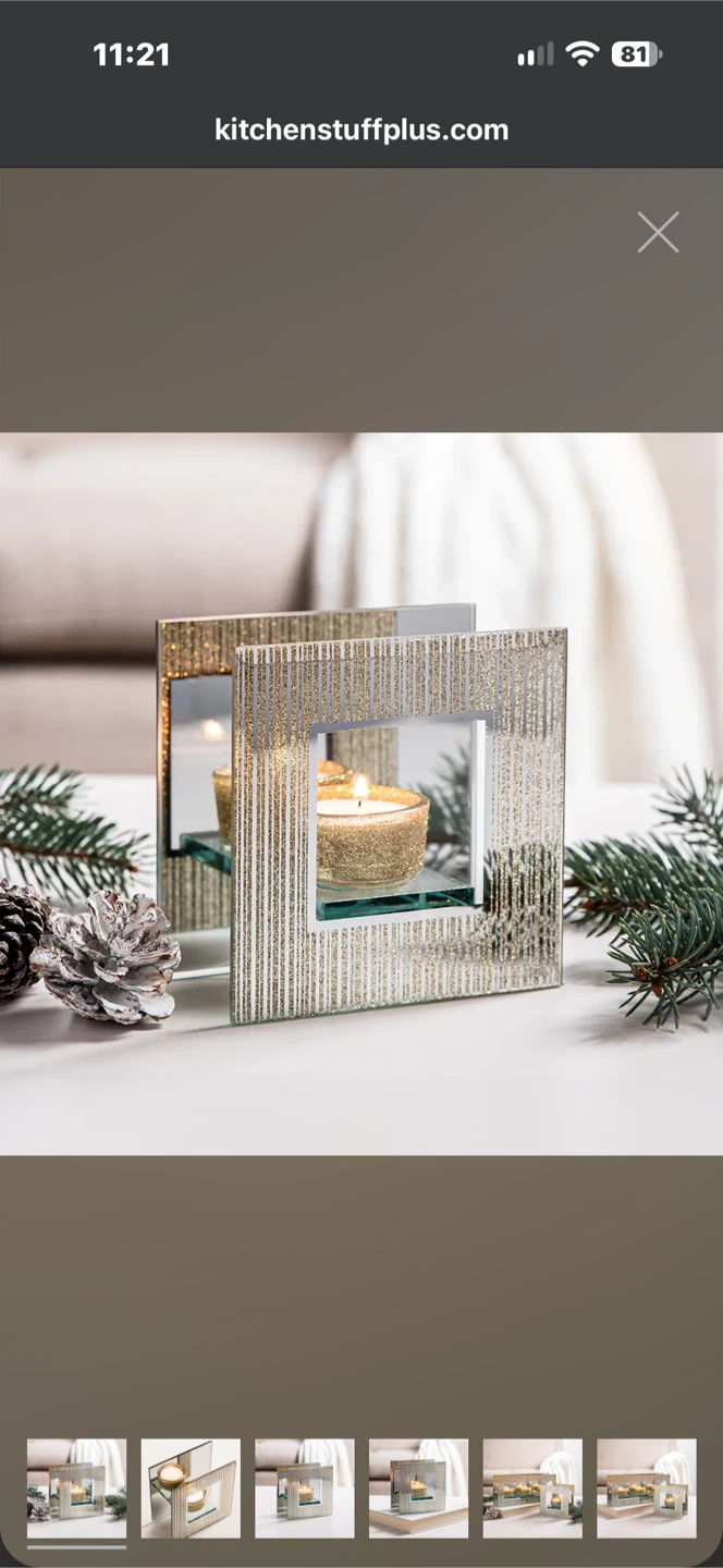 Mirrored Tealight Candle Holder
