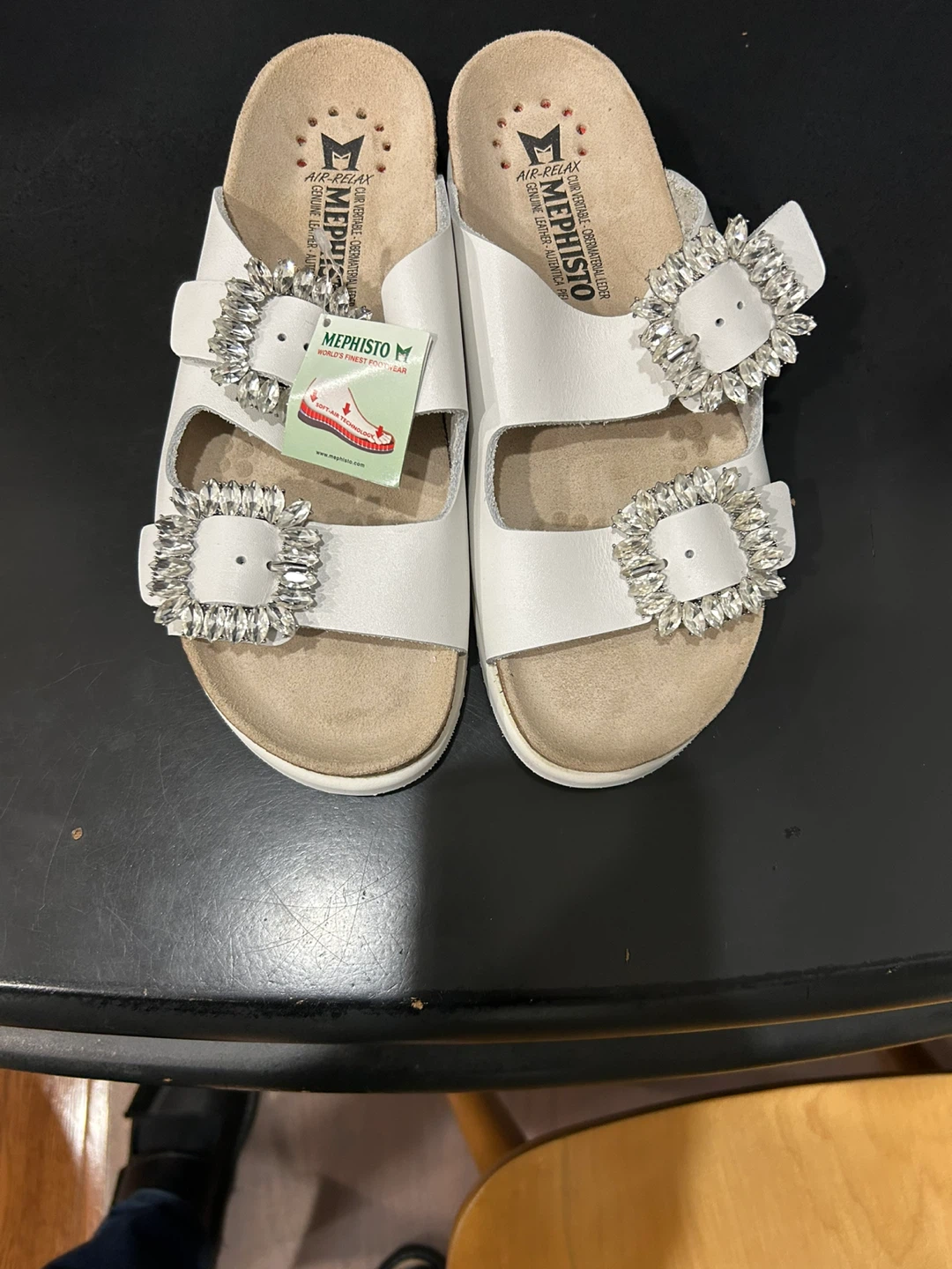 Mephisto Hazina White Sandals Size 38 - photo 2