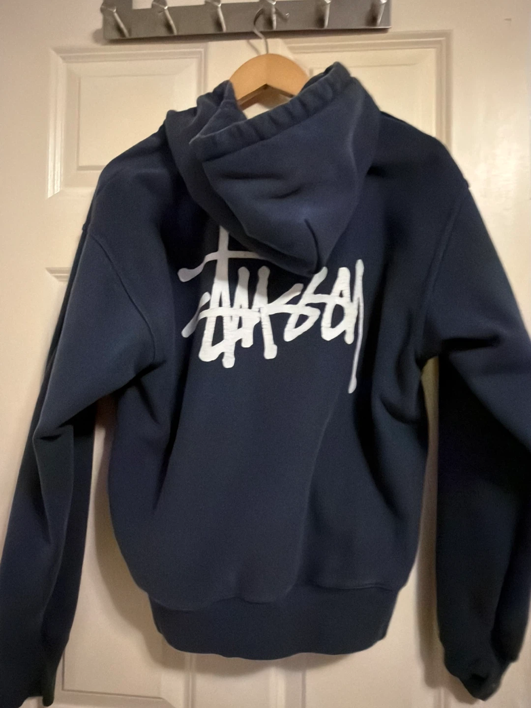 Stussy Zip-Up Hoodie Navy