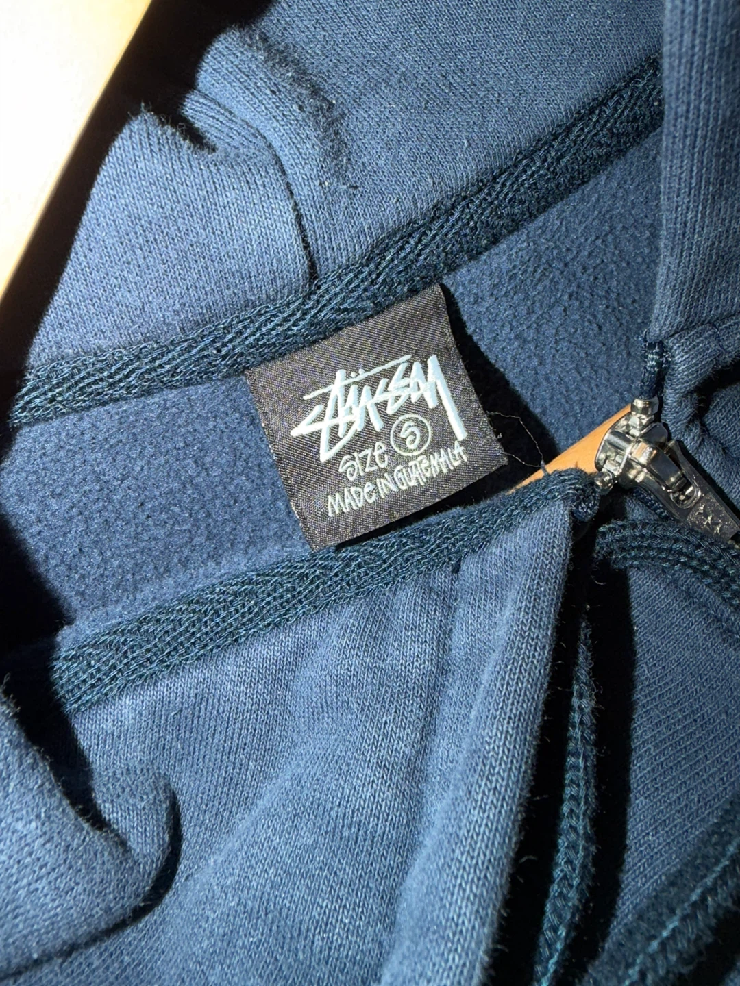 Stussy Zip-Up Hoodie Navy - photo 2