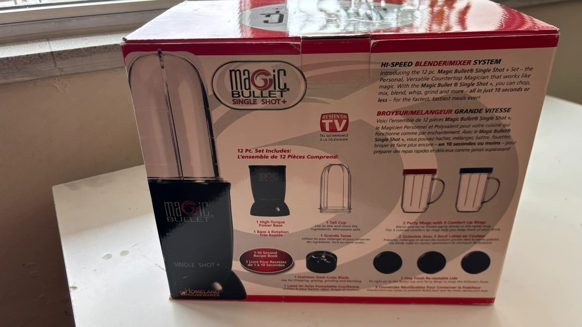 Magic Bullet Single Shot+ 12-Piece Blender System - photo 2
