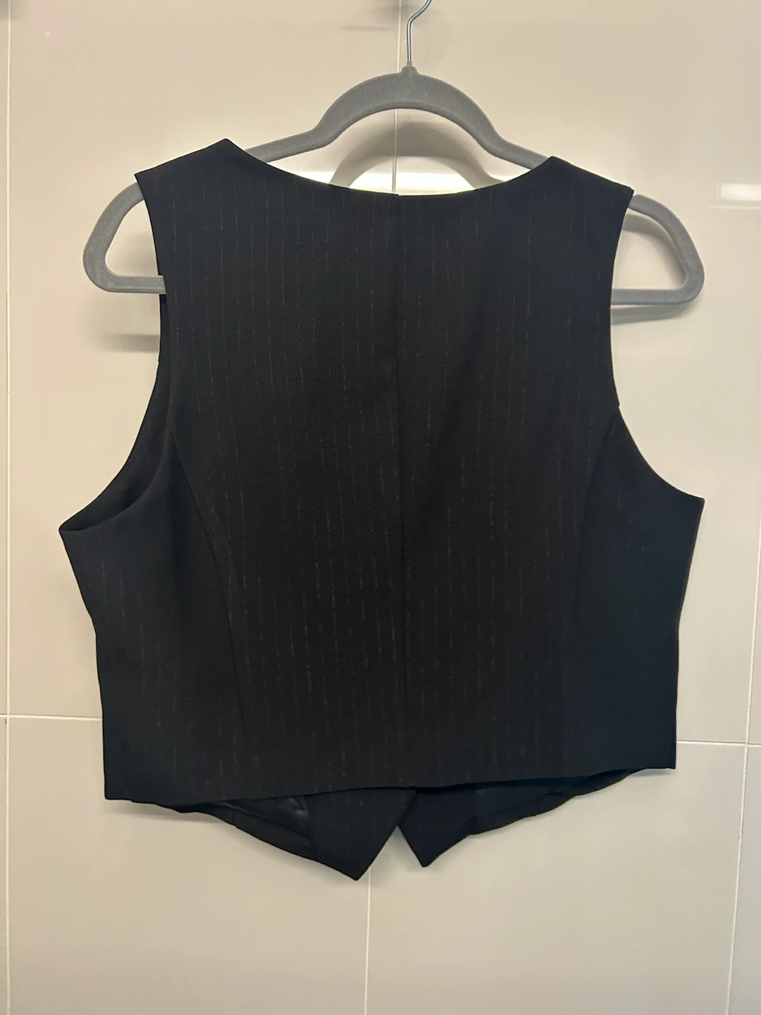 7 For All Mankind Pinstripe Vest Black - photo 2