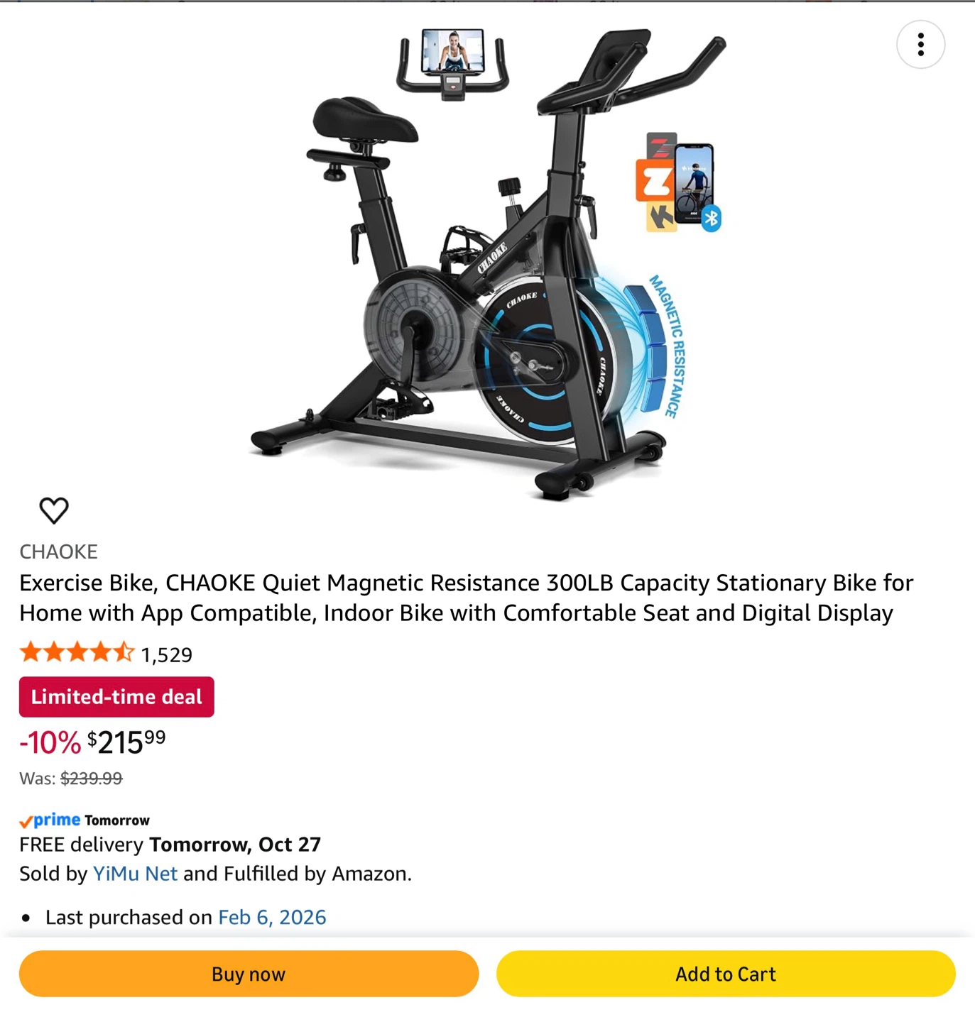CHAOKE Stationary Exercise Bike - photo 4