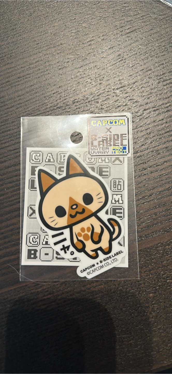 Capcom x B-Side Label Felyne Sticker